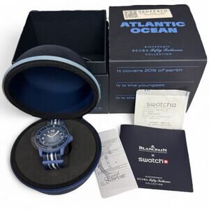 Blancpain x Swatch Scuba Fifty Fathoms Atlantic Ocean Blue